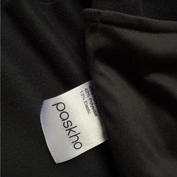 Paskho Fleece Lined Women’s Cocoon Jacket Sz Small Black - Picture 9 of 9